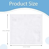 Lanjue 8 Pack Bamboo Flannel Face Cloths 10x10 inch Soft Reusable Washcloths view 2
