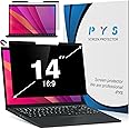 PYS Magnetic 14 Inch Laptop Privacy Screen(16:9 Aspect) - Computer Screen Privacy Shield, Anti-Glare Blue Light Filter, Detachable Privacy Screen Protector for Lenovo Thinkpad, HP Elitebook, Dell