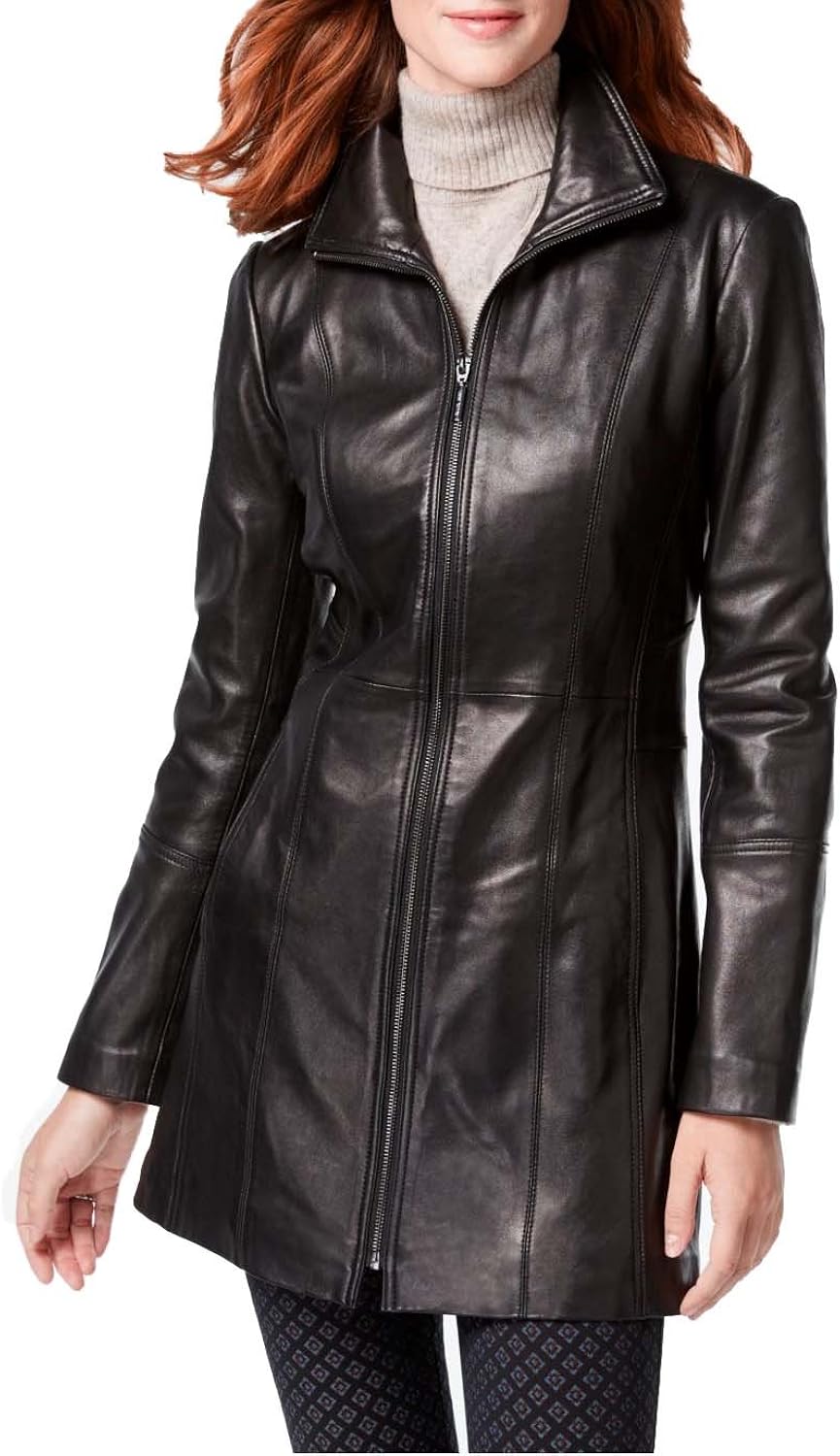 anne klein leather jacket