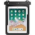 MoKo Waterproof Tablet Case, Tablet Pouch Dry Bag for iPad Mini 6, iPad 9, iPad 9.7 6/5/4/3/2, iPad Pro 9.7, iPad Air 5 10.9/3/2, Samsung Tab S4/ S3/ S2/Tab A 9.7, Galaxy Note 8, Tab E 9.6