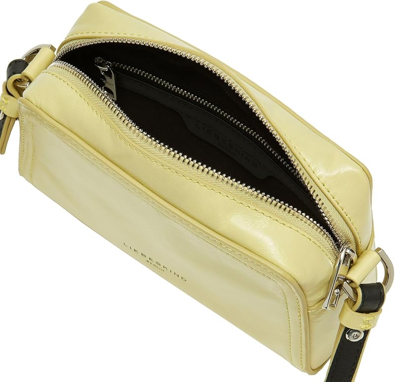 BERLIN Umhängetasche Chudy Paper Touch Crinkle Crossbody Light Mimosa hellgrün