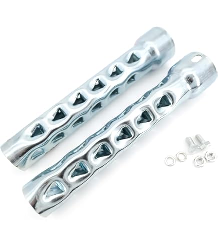 Universal Exhaust Baffle Silencer For 1.5" Pipes – 4" Length – Zinc Plated Drag Muffler