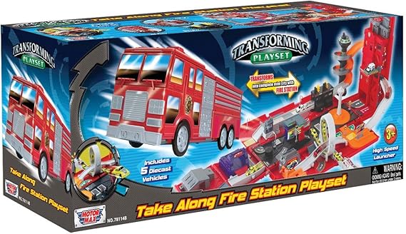foldout fire station playset