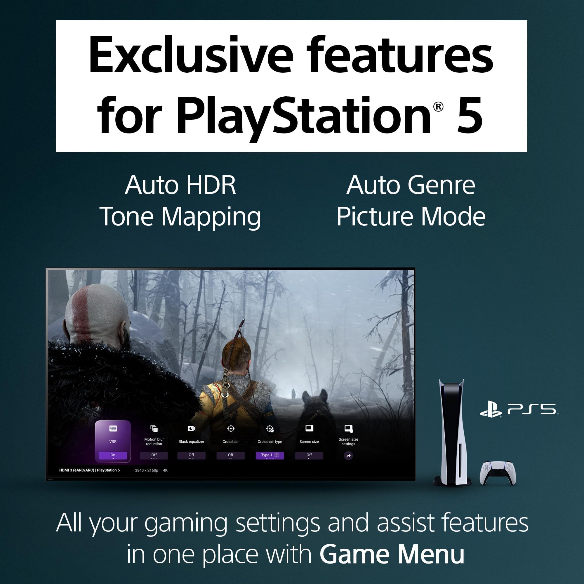 Sony 75 Inch 4K Ultra HD TV X85K Series: LED Smart Google TV with Dolby Vision HDR and Native 120HZ Refresh Rate KD75X85K- Latest Model,Black