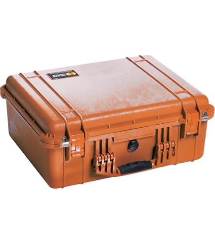 Amazon.com : Pelican 1600 Case With Foam (Orange) : Electronics