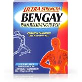 BENGAY Ultra Strength Pain Relieving Patches Large Size 4 Each (Pack of 12)