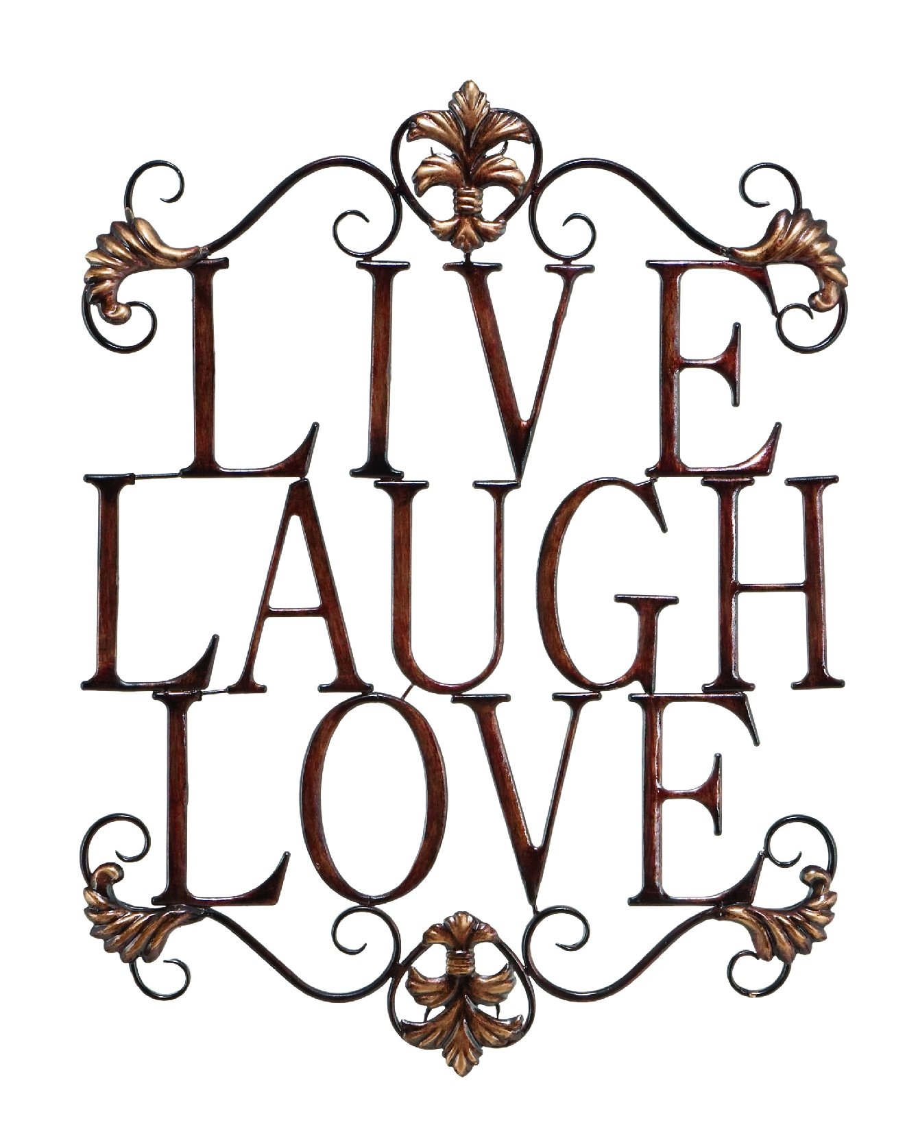 Live Laugh Love Modern Abstract Metal Wall Art Home Decor Decoration 28