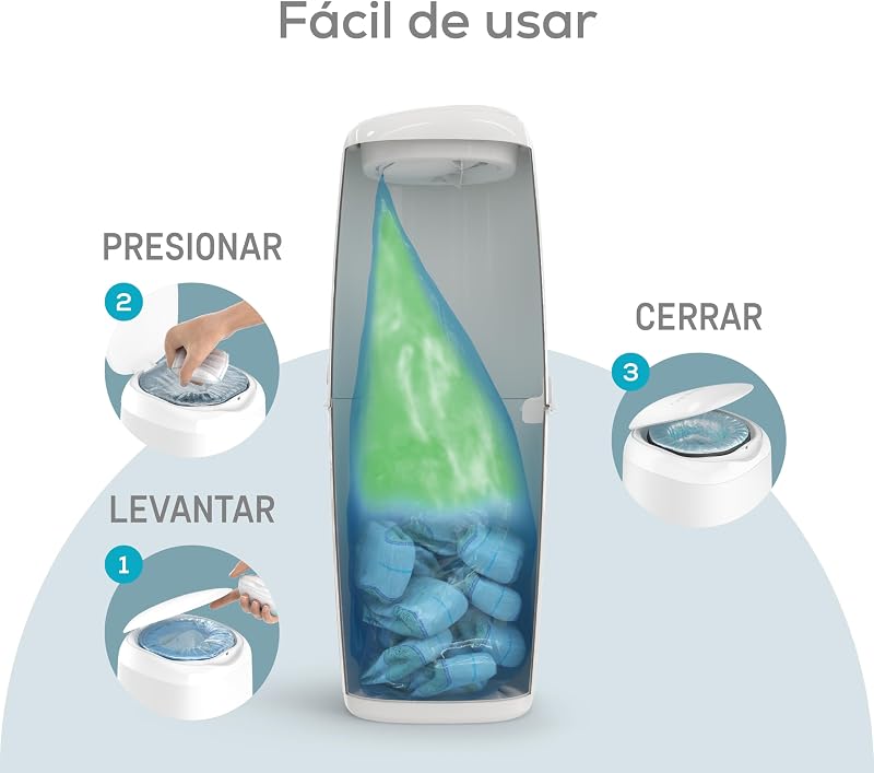 Classic XL - Contenedor de Pañales con Recambio 1 Mes