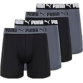 PUMA Men's 4 Pack Active Stretch Boxer Briefs