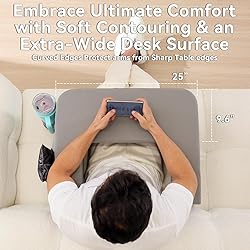septsun Reading Pillow for Gaming,Soft Lap Desk