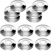 Honoson 12 Pieces 1/2 Inch Escutcheon Plates Pipe Covers Chrome Plated 304 Stainless Steel Escutcheon Flange Plumbing Cover P