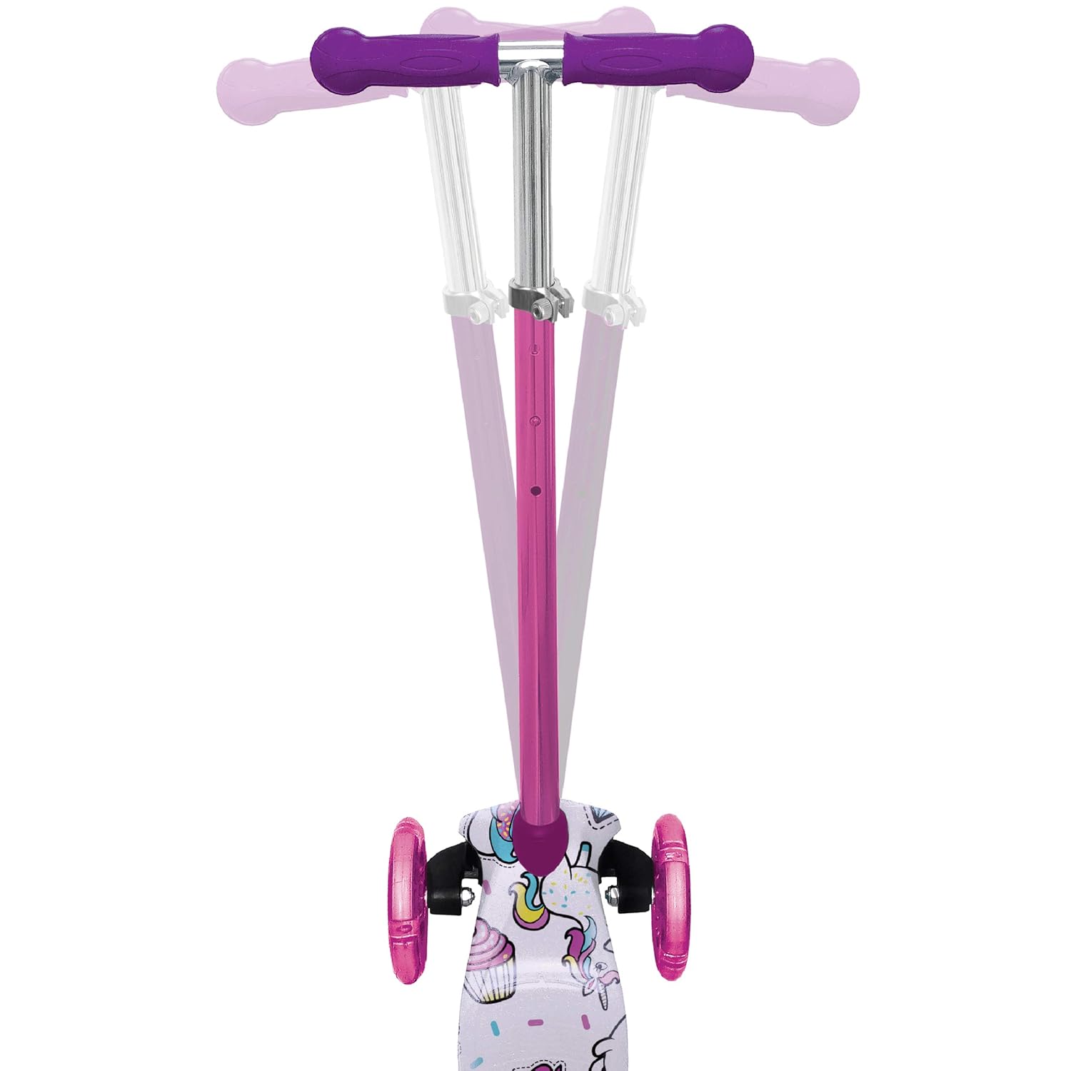 Rugged Racers Unicorn Print Kick Scooter for Boys & Girls 3 Wheel