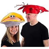 Tigerdoe Lobster and Clam Hat - Under The Sea Costume - Novelty Adult Hats - 2 Pack