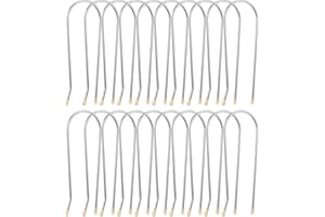 Oruola 20pcs Hot Roller Pins,1 In Hot Roller Clips for Electric Rollers,Clips for Hot Rollers Replacements, Hot Roller Pins for Electric Rollers Travel, U-Shape Hot Curler Clips,Yellow