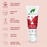 Dr Organic Rose Otto Face Scrub Exfoliating 125ml Organic & Cruelty Free view 3