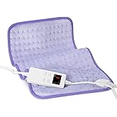 Heating Pad for Shoulder, Neck, Back & Legs, 6 Fast-Heating Settings, Machine Washable, Auto-Off & Moist/Dry Heat - Birthday/Christmas Gifts for Men, Women