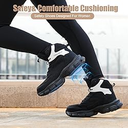 Steel Toe Shoes for Women Men Wide Non Slip