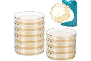 SHINEOFI 10pcs Nutrient Agar Petri Dishes, 7cm Pre-Poured Agar Plates for Laboratory Use School Projects Research Science Exp