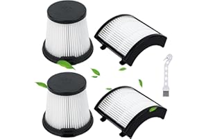Attemart IW3511 Filter Replacement Compatible with Shark IW4625 IW3511 IW1111 IW1120 IW1615 Detect Pro Cordless Stick Vacuum, Compare to Part #XHFIW1000 & XPRFIW1000, 2 HEPA filters & 2 pre-filters