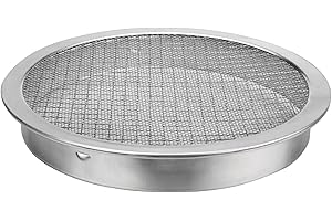 XCWT 6" Rain Water Barrel Screen Filter - Rain Berral Vent Aluminum Mesh Cover for Rainwater Collection System, Keep Mosquitos and Debris Out of Rain Water Drum