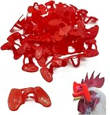 OHYER 50pk Chicken Glasses Pheasant Pinless Peepers Poultry Blinder Anti Peck view 1