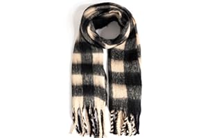 TUSHUSTY Winter Women Chunky Scarf Warm Blanket Big Thick Large Oversized Wrap Colorful Long Solid Scarves