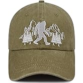 Dalqanth Bigfoot Hat for Men Women, Funny Embroidered Big Foot Baseball Cap