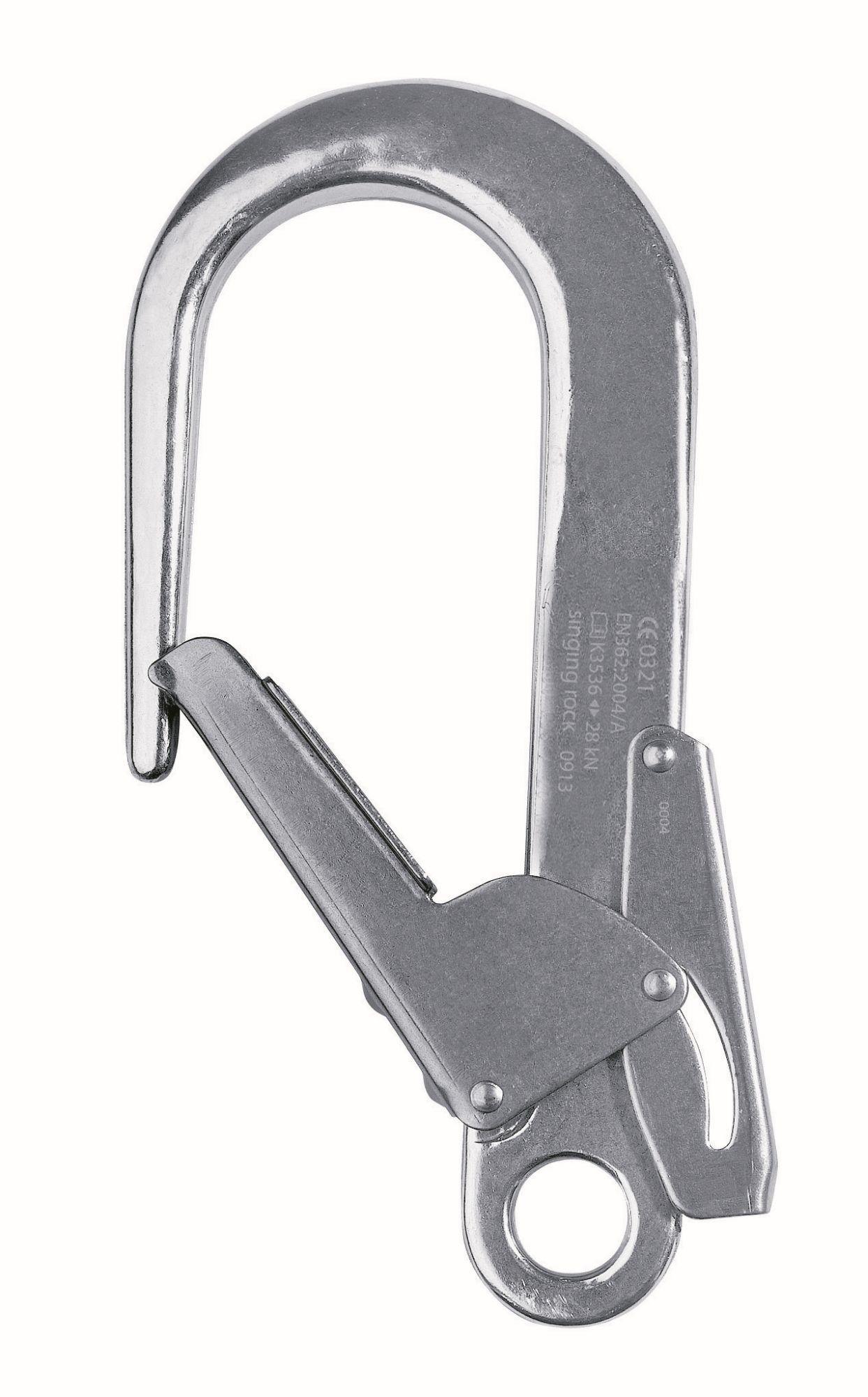 Singing Rock Safety Big Snap Hooks Aluminium, Silver
