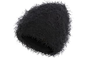 ROXUN Distressed Beanie, Fuzzy Shiesty Yeat Warm One Size for Men Women Winter Fashion Knit Cap