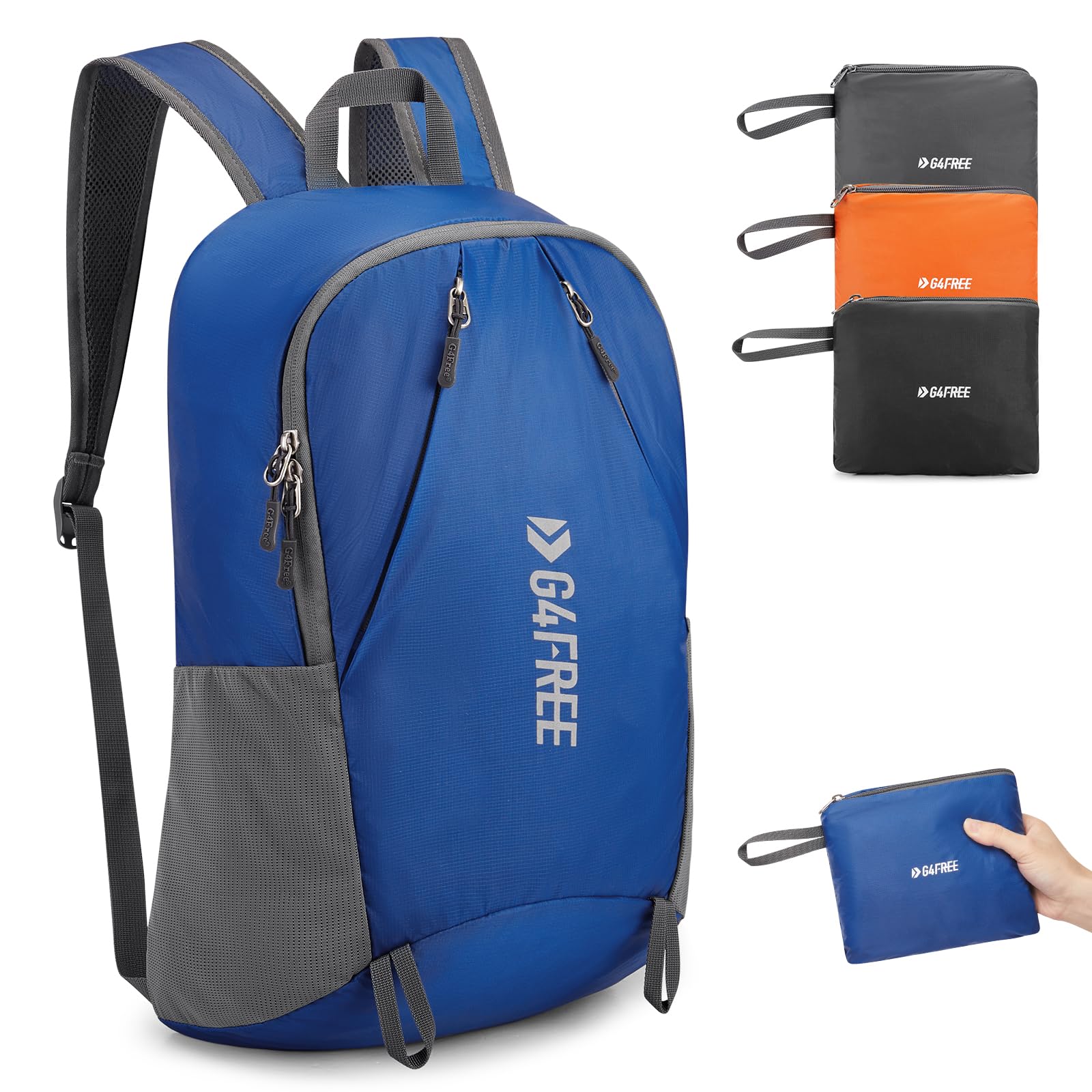 G4Free 24L Packable Hiking Backpack Lightweight Foldable Small Sports Travel Daypack Water Resistant for Men and Women — image 1