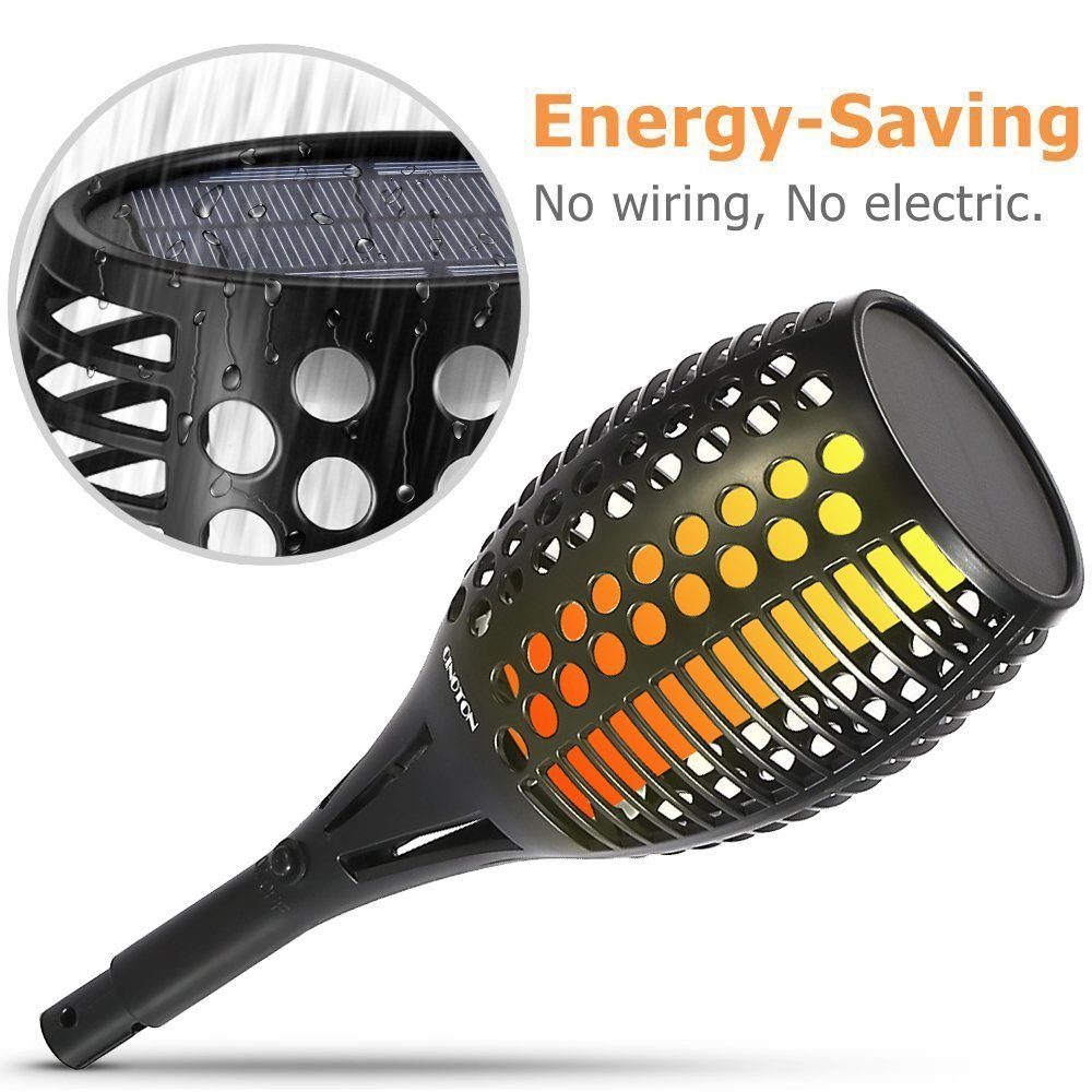 Amazon.com: YTJSFH Solar Light,Path Torches Dancing Flame Lighting 96 LED Dusk to Dawn Flickering Torches Outdoor Waterproof Garden Decorations 2pack: Home ...