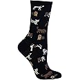 Hot Sox Women's Fun Dog Lovers Crew Socks-1 Pair Pack-Cool & Cute Wordplay Novelty Fashion Gifts