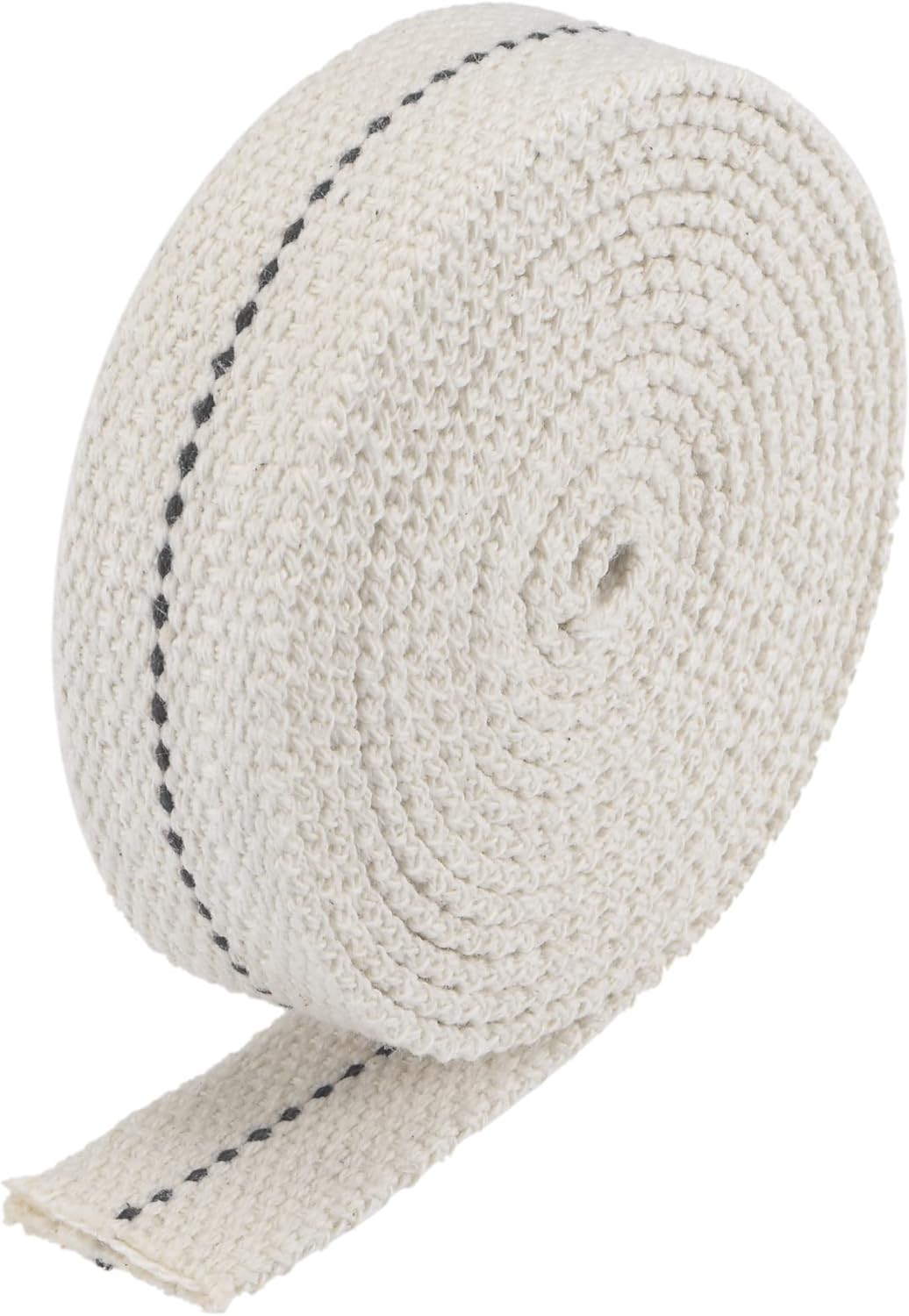 Oil Lamps & Accessories - MECCANIXITY Oil Lamp Wick 7/8 Inch Flat Wide 6.5 Foot Cotton Lanterns Wick with Black Stitch for Kerosene Burner Lighting