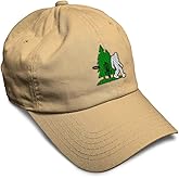 Soft Baseball Cap Disc Golf, Tree and Yeti Flying Disc Cotton Outdoor Sport Dad Hats for Men & Women