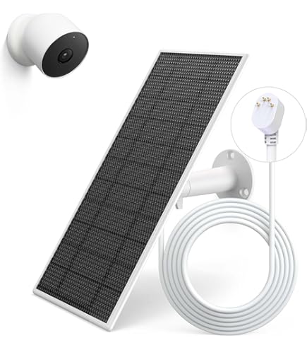 Google Nest Cam ソーラーパネルセット Amazon.com : 5W Solar Panel for Google Nest Camera | Upgraded
