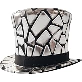 Dress Up America Mirror Mosaic Top Hat &ndash; Reflective Costume Top Hat, Classic Tall Hat for Parties, Stage, Cosplay &amp; Themed Events (Adult and Teens)
