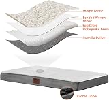 EHEYCIGA Orthopedic Dog Bed Large 91x68x9cm Removable Washable Cover White view 3