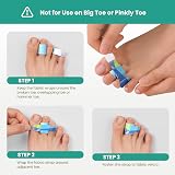 Welnove 16Pcs Hammer Toe Straightener Cushioned Toe Wraps Multi-Size view 5