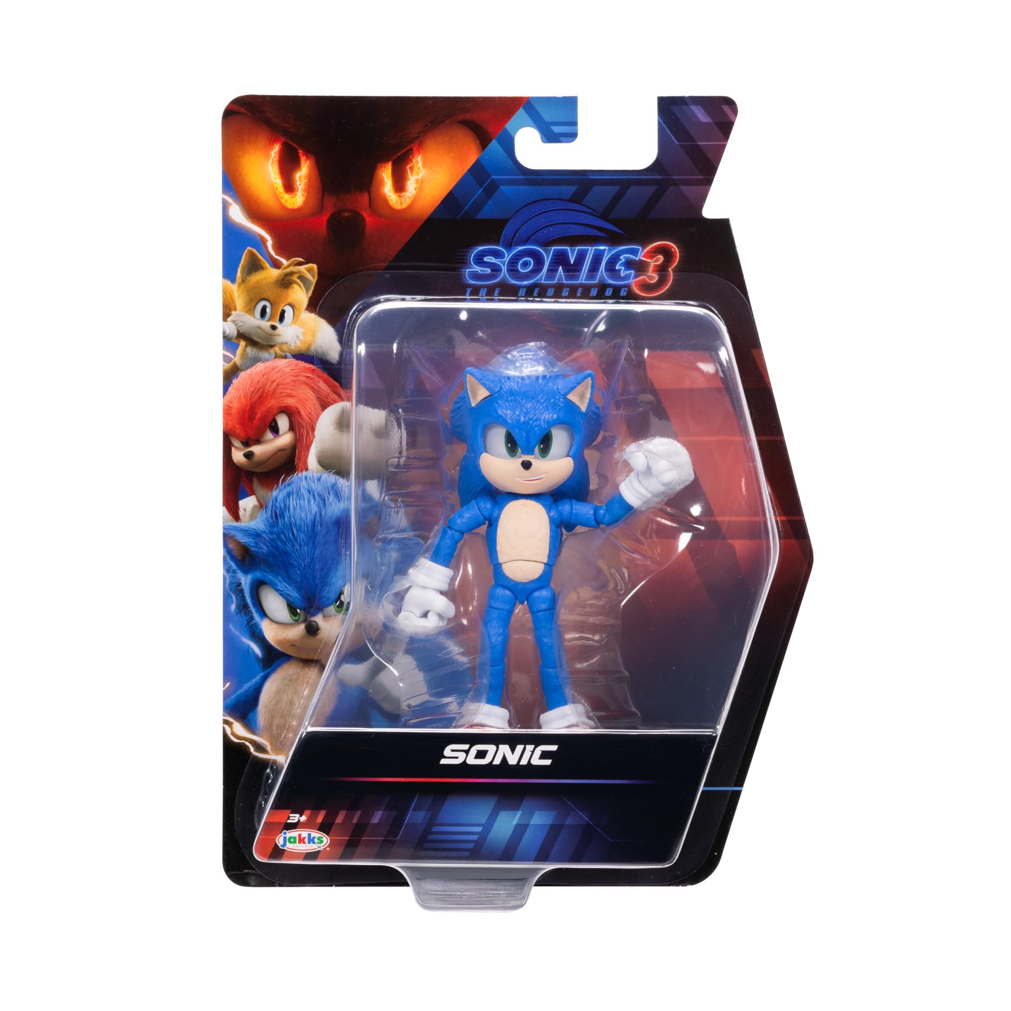 Sonic 3 Movie Action Figures 5-Inch Sonic Collector Toy Figure, Highly Articulated for Boys Girls - Officially Licensed Sonic The Hedgehog 3 Movie Product