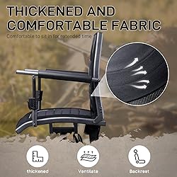 EVER ADVANCED 360° Silent Swivel Hunting Chair for