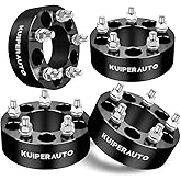 KUIPERAUTO 5x4.75 Wheel Spacers, 2 inch 5X120.65mm Forged Wheel Adapters Compatible for 1982-2002 Chevrolet Camaro, Compatible for 1991-2004 GMC Sonoma, M12x1.5 Studs 87.1mm Center Bore 4PCS Black
