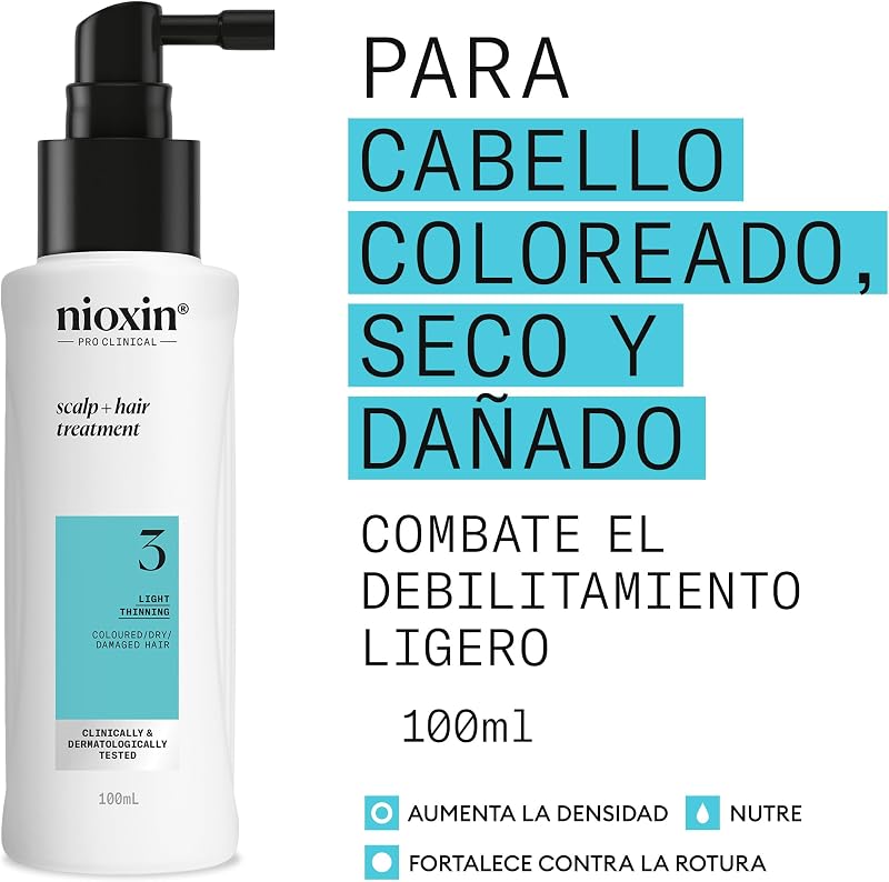 - Sistema 3 - Sérum Densificante Leave-In para Cabelo Ligeiramente Enfraquecido, Ligeiramente Enfraquecido e Danificado - Com Biotina e Niacinamida (100ml)