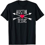 AUSTIN TX Tshirt Arrows N Heart