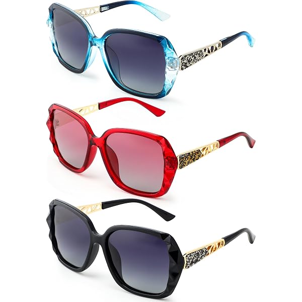 Amazon.com: FEISEDY Polarized Oversized Sunglasses Women  display picture 2