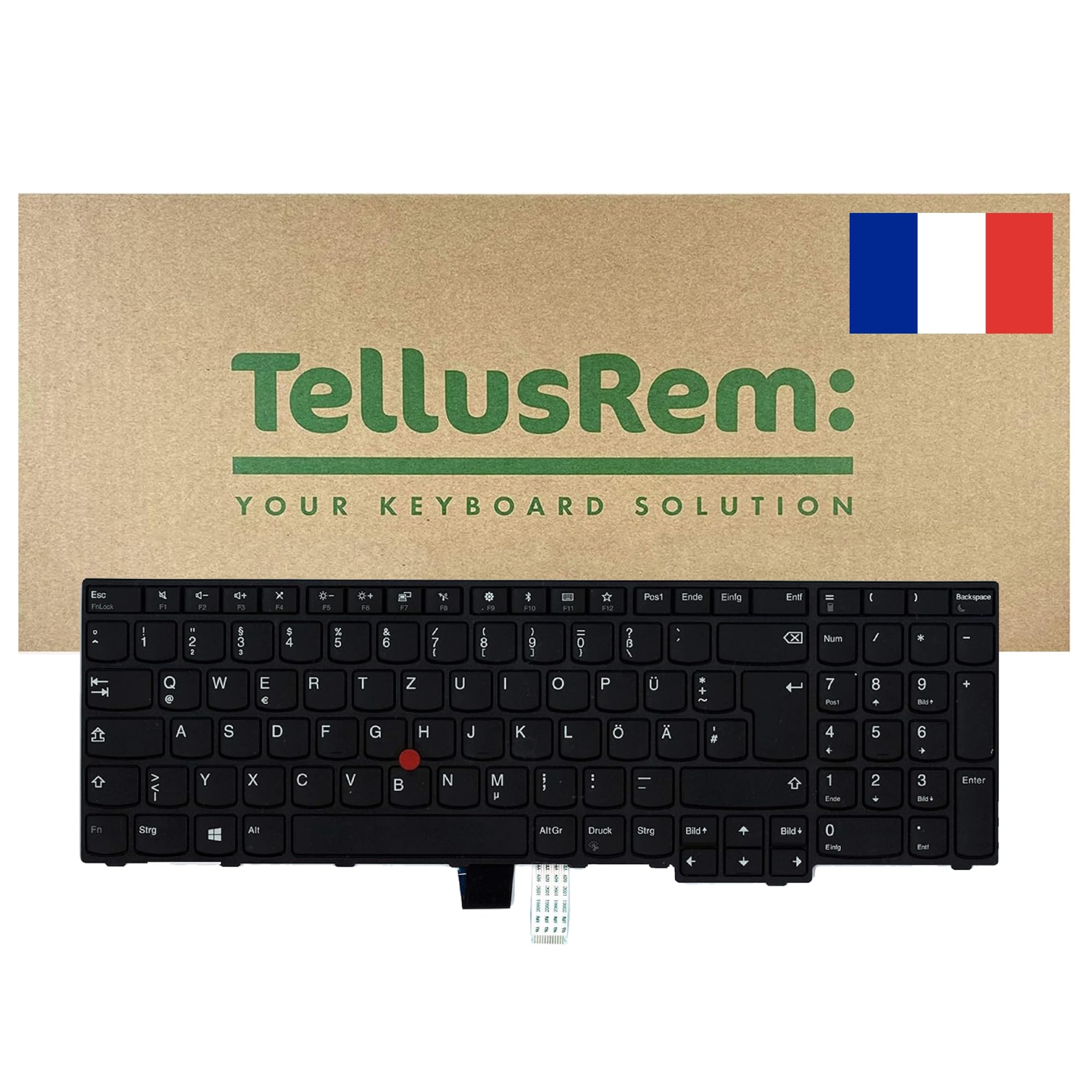 replacement French non-backlit keyboard for Lenovo Thinkpad E570 E575 E570C