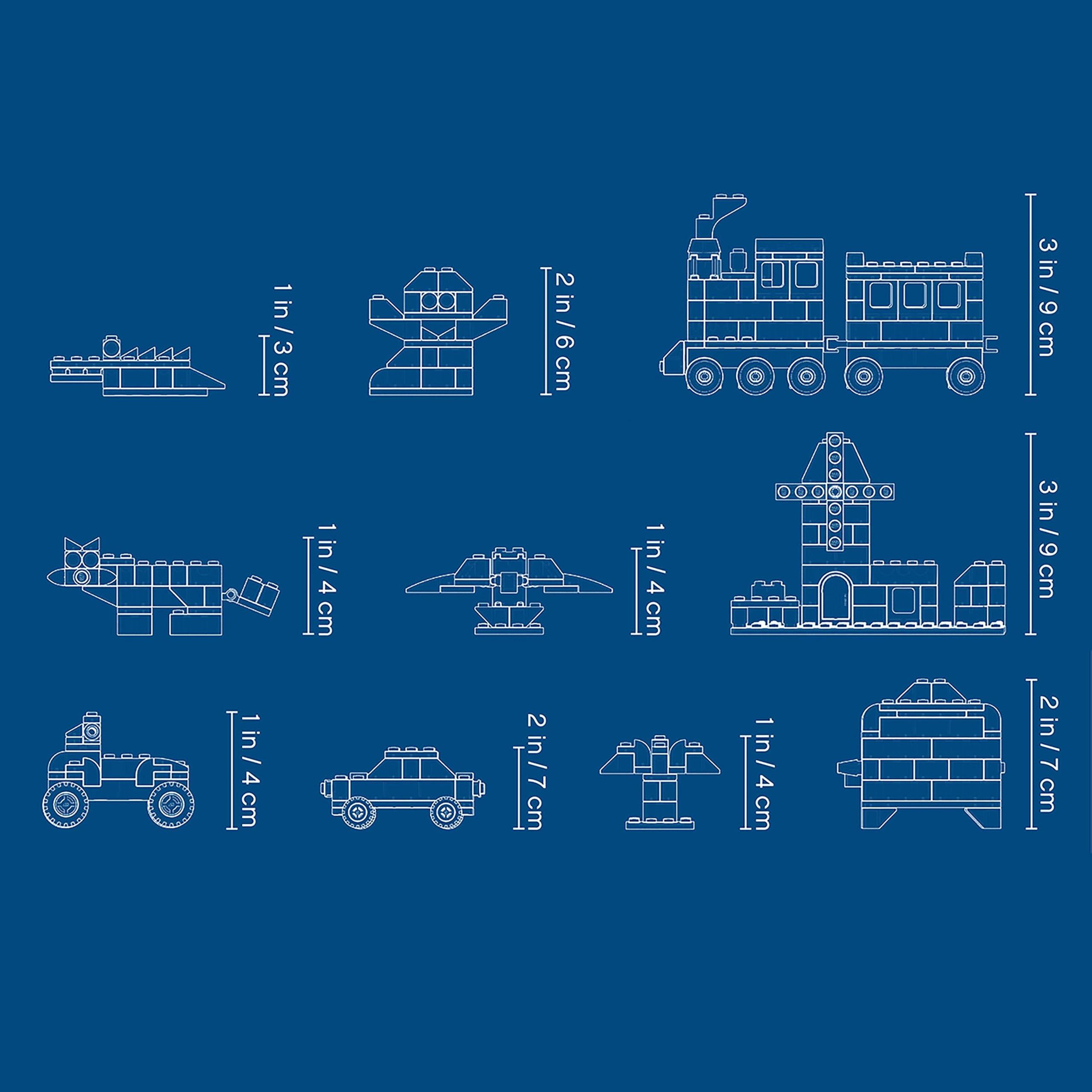 LEGO 10696 Classic Mittelgroße Bausteine-Box, Bausteine mit Aufbewahrungsbox für Kinder, Geschenk für Jungen und Mädchen ab 4 Jahren 8