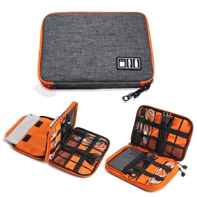TOUARETAILS Travel Digital Accessories Storage Bag, Gadget Organizer
