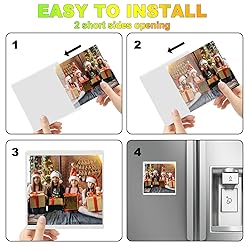 CHUNNIAO White Magnetic Picture Frame 4X4 for