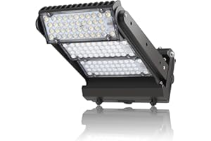 ECCFUTLL Dusk to Dawn 200W Rotatable LED Wall Pack Light, 5000K 28000LM 800-1000W HPS/HID Equiv, ETL Adjustable Head Outdoor LED Wallpack Lighting Fixture for Area Light, Parking, Garages,Warehouse,Entrance