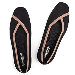 Frank Mully Womens Square Toe Flat Shoes